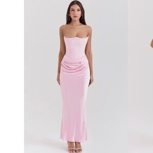 House of CB Pink strapless dress